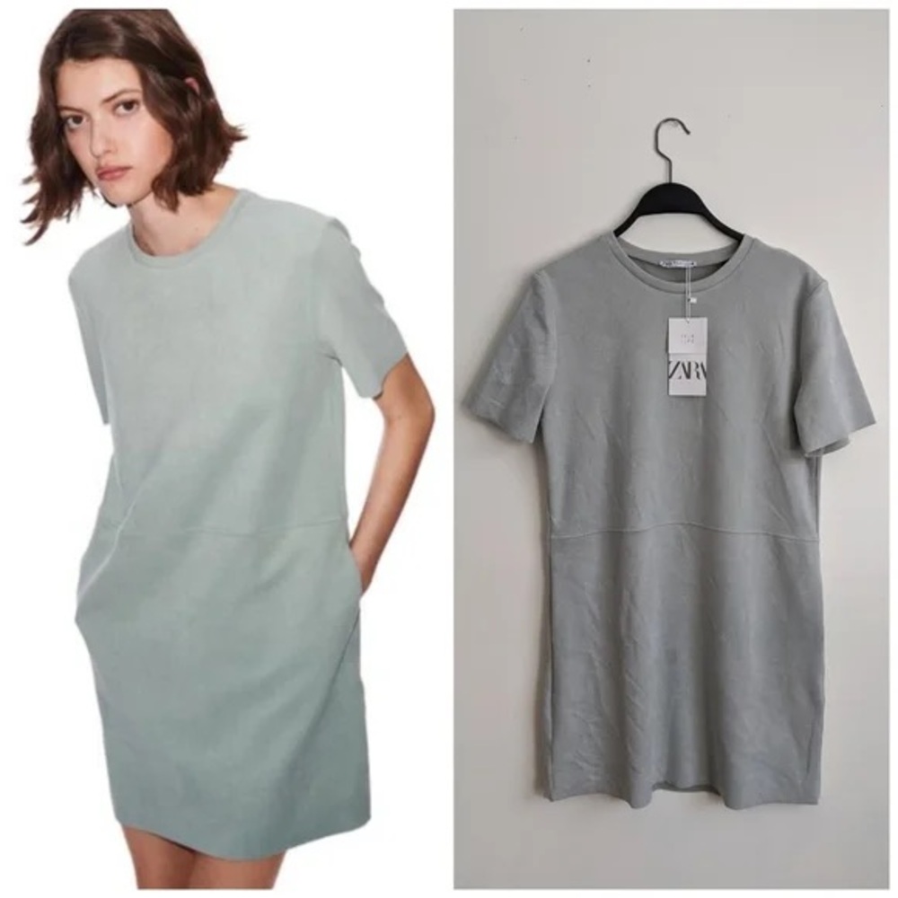 Zara FAUX SUEDE DRESS